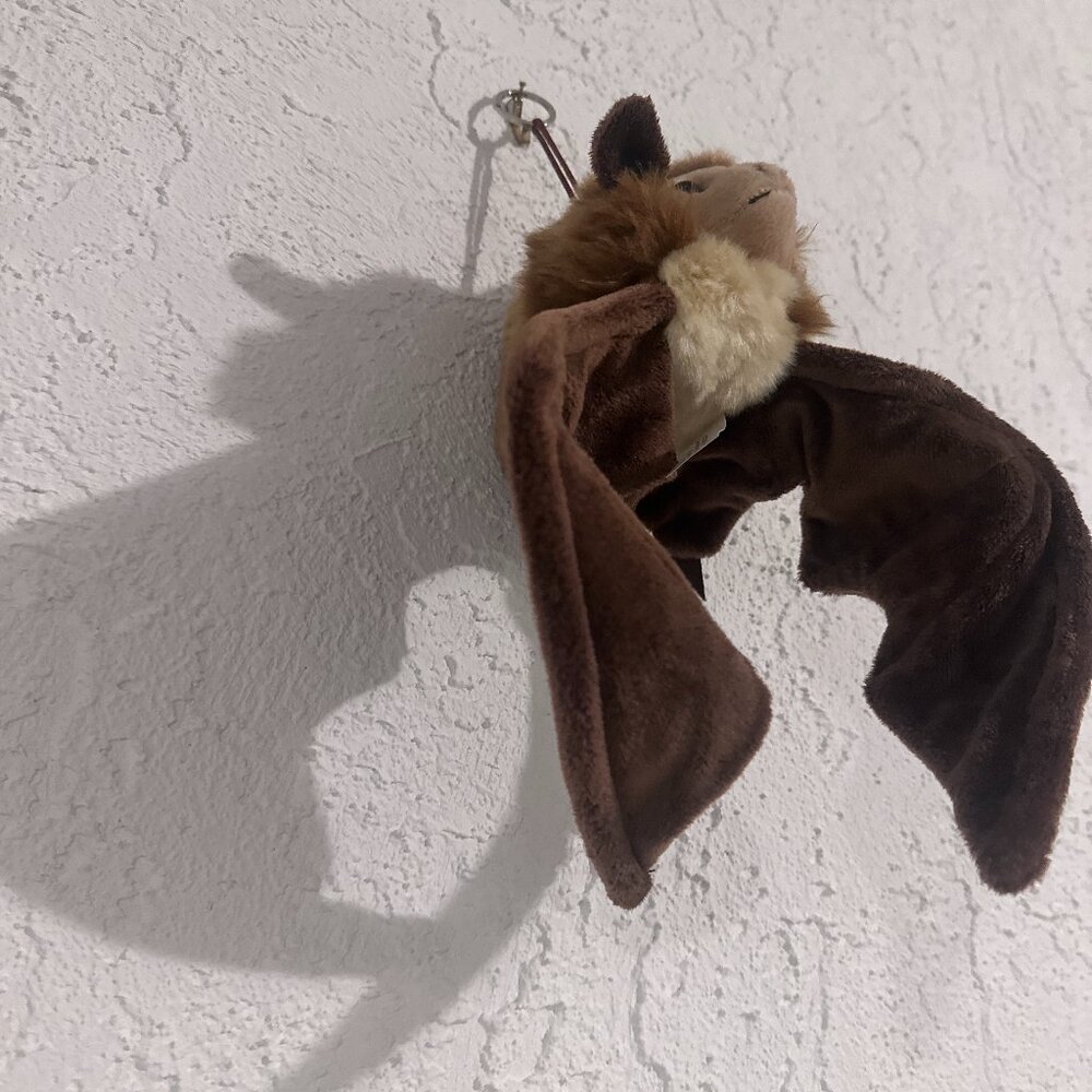 Cute Hanging Bat Plush Stuffed Animal Bendable Wings Texas Souvenir - Picture 4 of 12